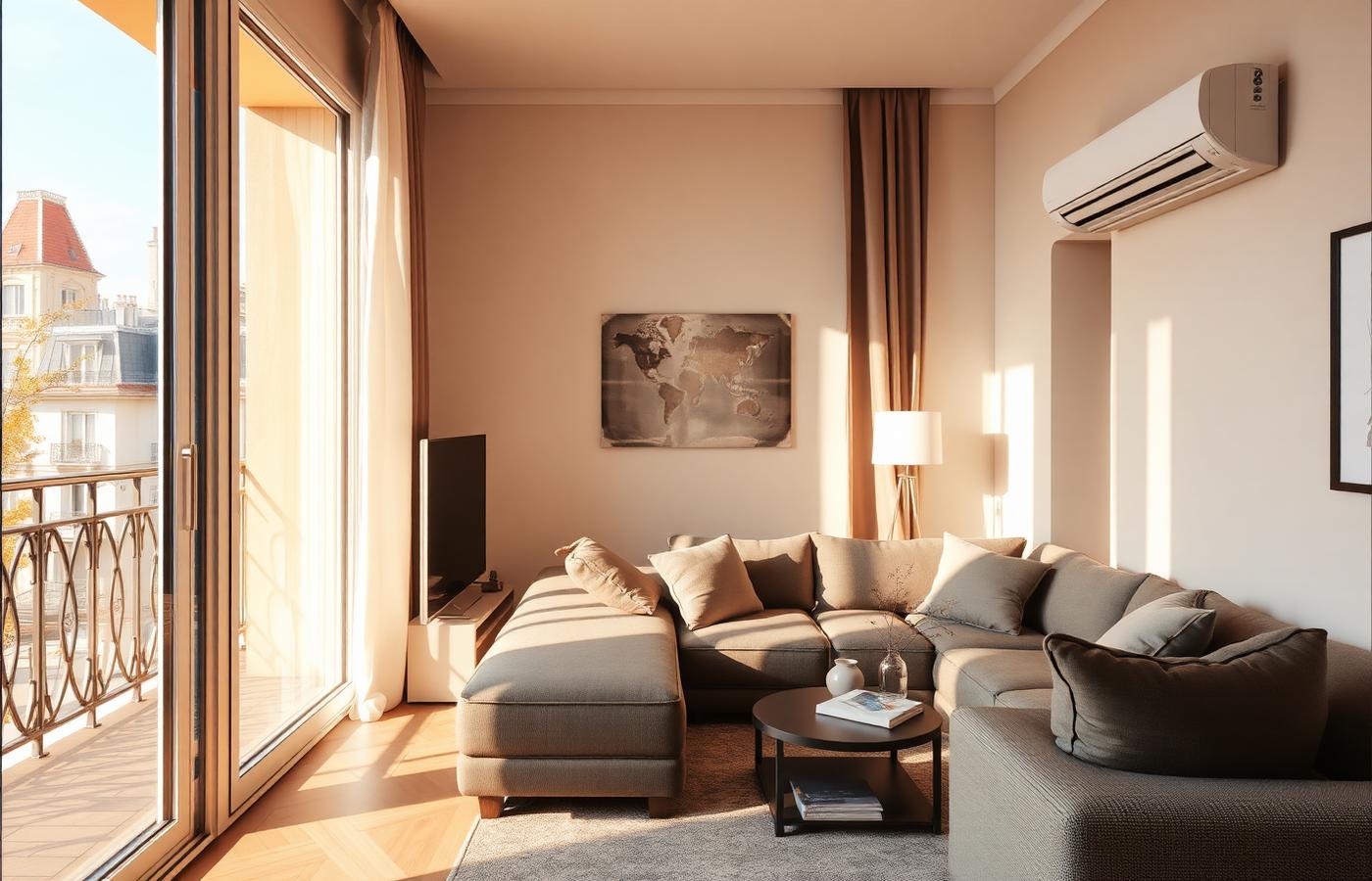 Intérieur d'appartement climatisé