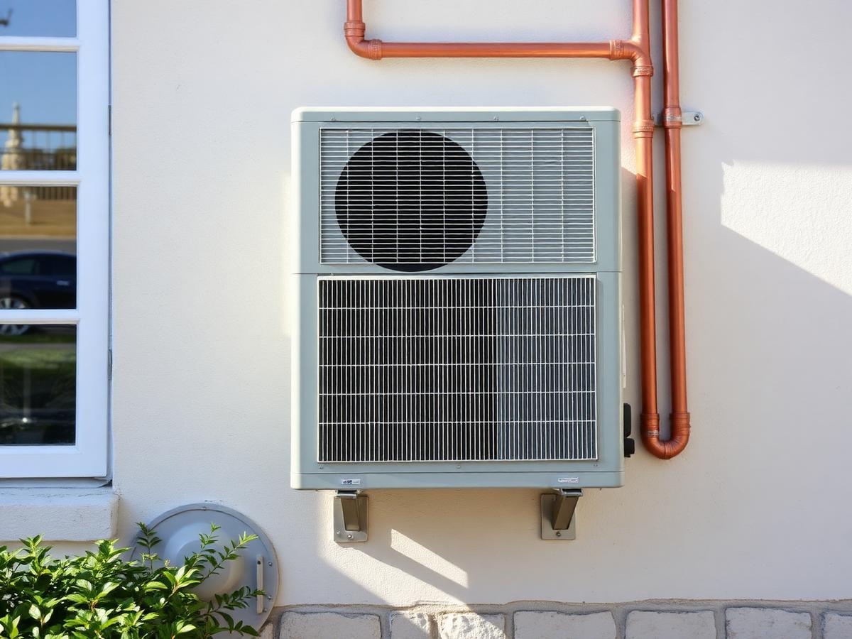 Groupe extérieur installé proprement